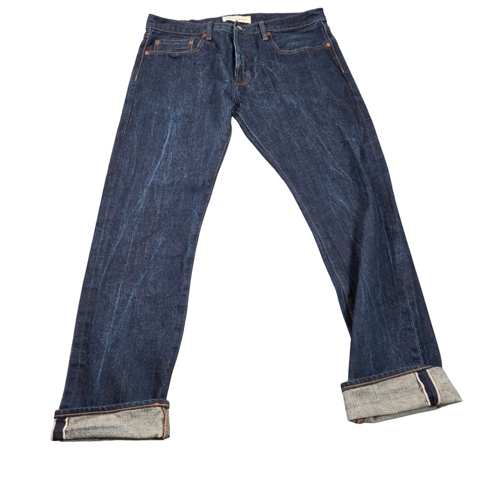 Gap 1969 Slim Japanese Raw Selvedge Denim Jeans 33x30 (tag 34x30) Dark Indigo